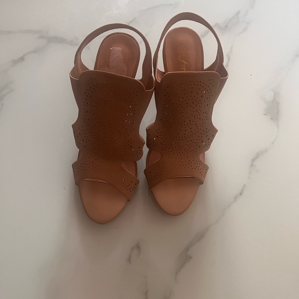Forever sling back heels